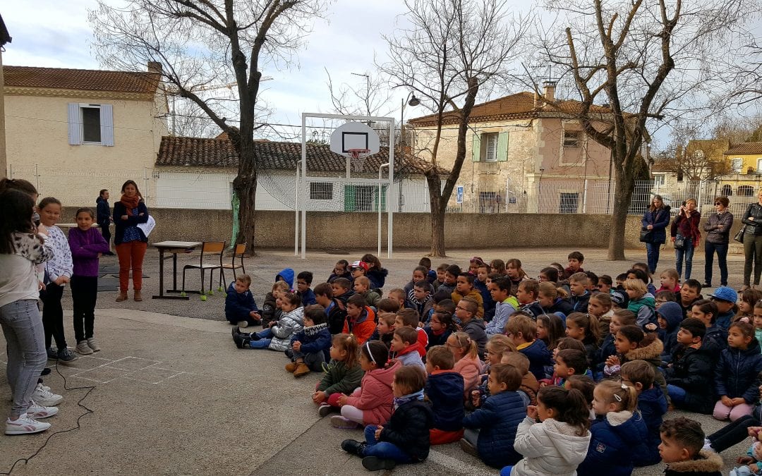 La semaine de la poésie à commencé à l’école NOTRE DAME de Caissargues.