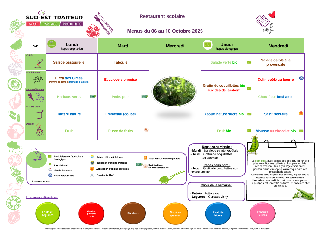 Menu S41 Menu S41